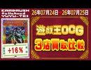 《109枚/日｜遊戯王(3店舗)｜7月25日》＜200円以上変動＞ 買取相場 ※シングルのみ、未開封・サプライ・特殊(金属等)カードなし #ポケモンカード