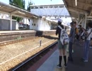 宮島口駅列車到着