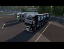 ETS2MP　バージョン1.60初起動でオーストリアの山ルート・配送失敗