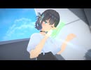 ベランダで水遊びする宮舞