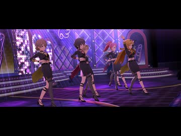 ミリシタMV 「BLACK LIPS」 可憐・朋花・真・歩・歌織・まつり イベント衣装