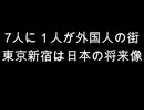 7人に１人が外国人の街　東京新宿は日本の将来像