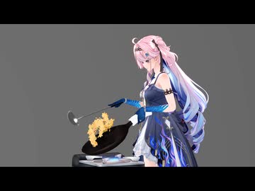 【MMD鳴潮】ダーニャが炒飯つくるだけ