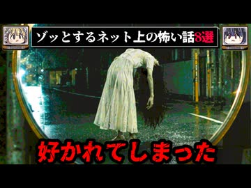【ずっとついてくる】ゾッとするネットに書き込まれた怖い話/怪談8選【ゆっくり解説：ホラホリ/ホラー】
