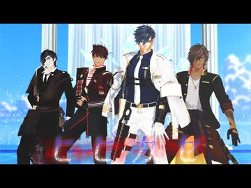 【MMD刀剣乱舞】ヒビカセ　二筋樋　燭台切　伽羅　大包平