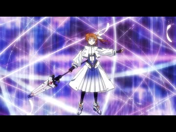 なのは、フェイト、シイナ変身シーン【なのはEXGV】