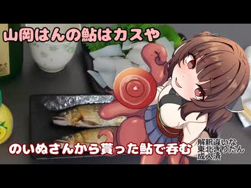 きりたんの酒肴禄　鮎とイカで酒を呑む
