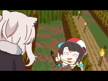 【手描き】スイカバブルに憑りつかれし悲しき獣（中編）【ホロ金策サバイバル／大空スバル／獅白ぼたん／兎田ぺこら／ホロライブ／切り抜き動画／マイクラ】