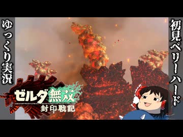 【初見ベリーハード#18】ベリハでデスマウンテンのクソデカフジツボと空中戦をする謎のゴーレムとカラモ【ゼルダ無双封印戦記/ゆっくり実況】