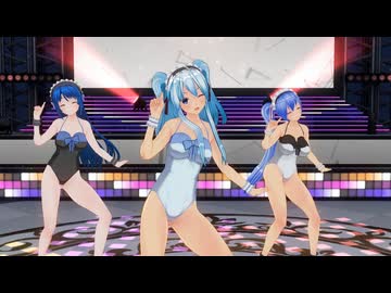 【COM3D2】涼し気なメイド達で「Night Magic Fire」
