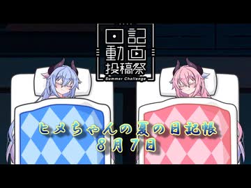 【日記動画投稿祭】ヒメちゃんの夏の日記帳８月７日【ソフトウェアトーク劇場】