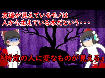 【ゆっくり茶番】怖い話『特定の人に変なものが見える』をゆっくりで再現！？