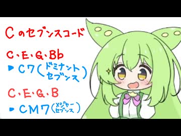 【ずんだもん解説・講座】今日からセブンスコードが奏でていける動画