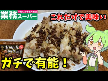 業務スーパーのガーリックライスの素を調査するのだ！【ずんだもんレビュー】