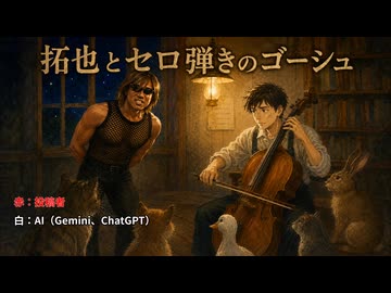 【AI拓也】拓也とセロ弾きのゴーシュ