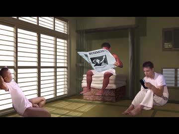 危険な状況から脱出する先輩