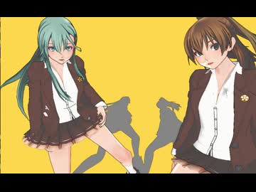 【艦これMMD】夏服 鈴谷・熊野「ギガンティックO.T.N -Big Death Edition-」