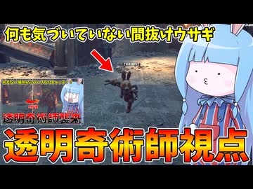 【Carnival Hunt】リプレイ機能を使って透明化キャッチされる自分を観察してみた件【VOICEROID実況・カーニバルハント】