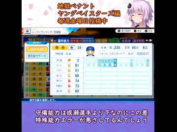 ここが地獄だよゆかりさん！30年ヤングベイスターズ守備成績紹介！