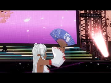 【COM3D2】銀髪チョコエルフ妹メイドさんで「さくらうららか、はらひらり」