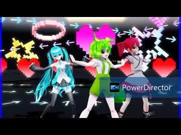 MMD、ずんだもん、ミク、テト、で、のだ
