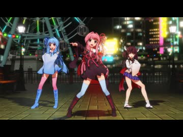 【MMD】きゃぴ (まんぞく琴葉姉妹＆ふらすこ式風きりたん)