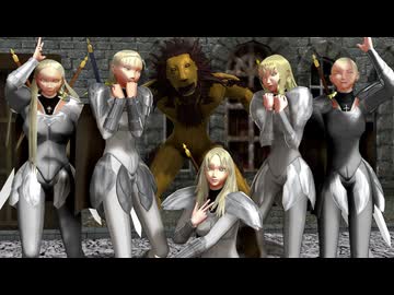【MMD】北の戦乱の隊長たちで「テレパシ」