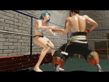 DOA6LR ryona リョナ 水着たまきを殴る