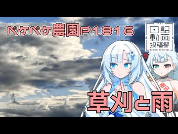 2026年8月13日　日記1816　猛烈な草原を草刈りしていて、雨が降る・・・刈り取りにくい・・・　日記動画投稿祭2026年夏
