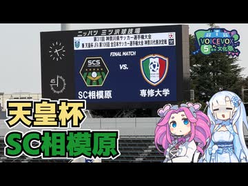【天皇杯神奈川県予選決勝】SC相模原サポーターによる専修大学戦天皇杯観戦記【VOICEVOX5周年文化祭】