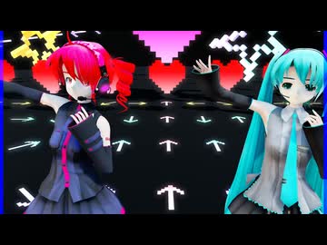 MMD、テト、ミク、で、重音テトの冷唱