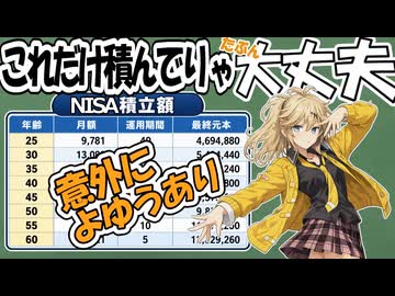 【NISA】積立額これだけあれば大丈夫【たぶん】