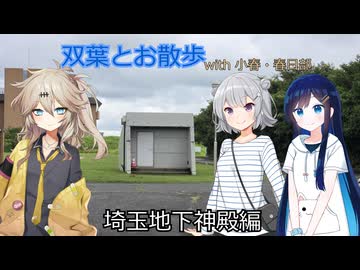 双葉とお散歩with小春・春日部 - 埼玉地下神殿編