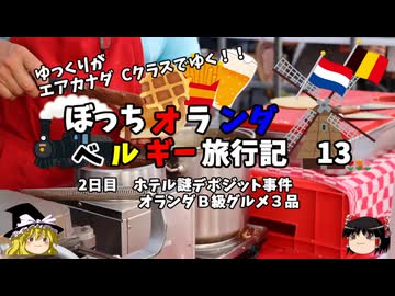 【ゆっくり】オランダベルギー旅行記　13　ホテル謎デポジット事件　オランダＢ級グルメ
