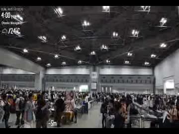 第108回コミックマーケット2日目のコミケ終了アナウンスです。