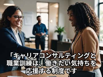 キャリアコンサルティング・職業訓練ってどんな制度なの