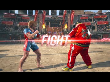 [鉄拳8 RYONA]新キャラ、ボブにポールが腹パンとマウント技