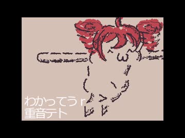 わかってうｒ / 重音テト