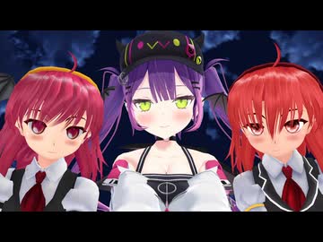 【東方ＭＭＤ　ホロライブ　常闇トワ】博麗神社でホロライブの小悪魔と東方projectの小悪魔ふたり