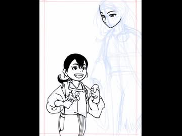 イラスト作画動画