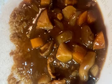 キノコカレーを作りました。
