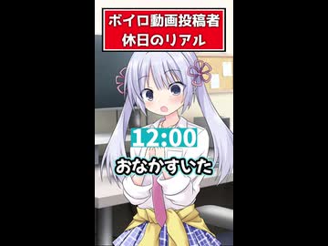 ボイロ動画投稿者 休日のリアル