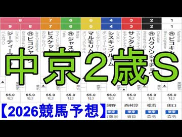 【競馬予想】2026「中京２歳Ｓ(GⅢ)」