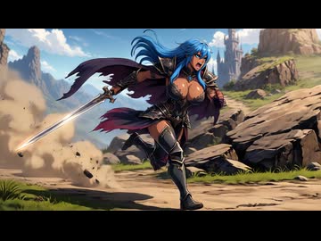 Grokで生成したファンタジー剣士2