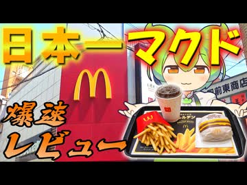 【爆速レビュー】日本一のマクドナルドは本当においしいのか？おいしいです。