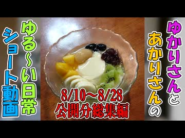 【VOICEROID劇場】ゆかりさんの日常　ショート動画 8/10～8/28公開分総集編