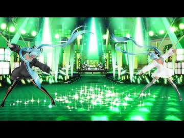 【Ray-mmd】眼鏡つみ式ミクさん達がライブステージでヒアソビ