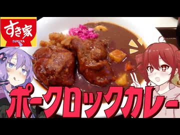 【すき家】ほろほろ崩れる柔らかさ…！ポークロックカレーを食べてきた！！