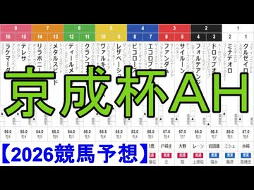 【競馬予想】2026「京成杯オータムハンデキャップ(GⅢ)」