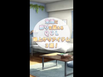 生活に彩りを添えるQOL爆上がりアイテム3選！【ネタ】